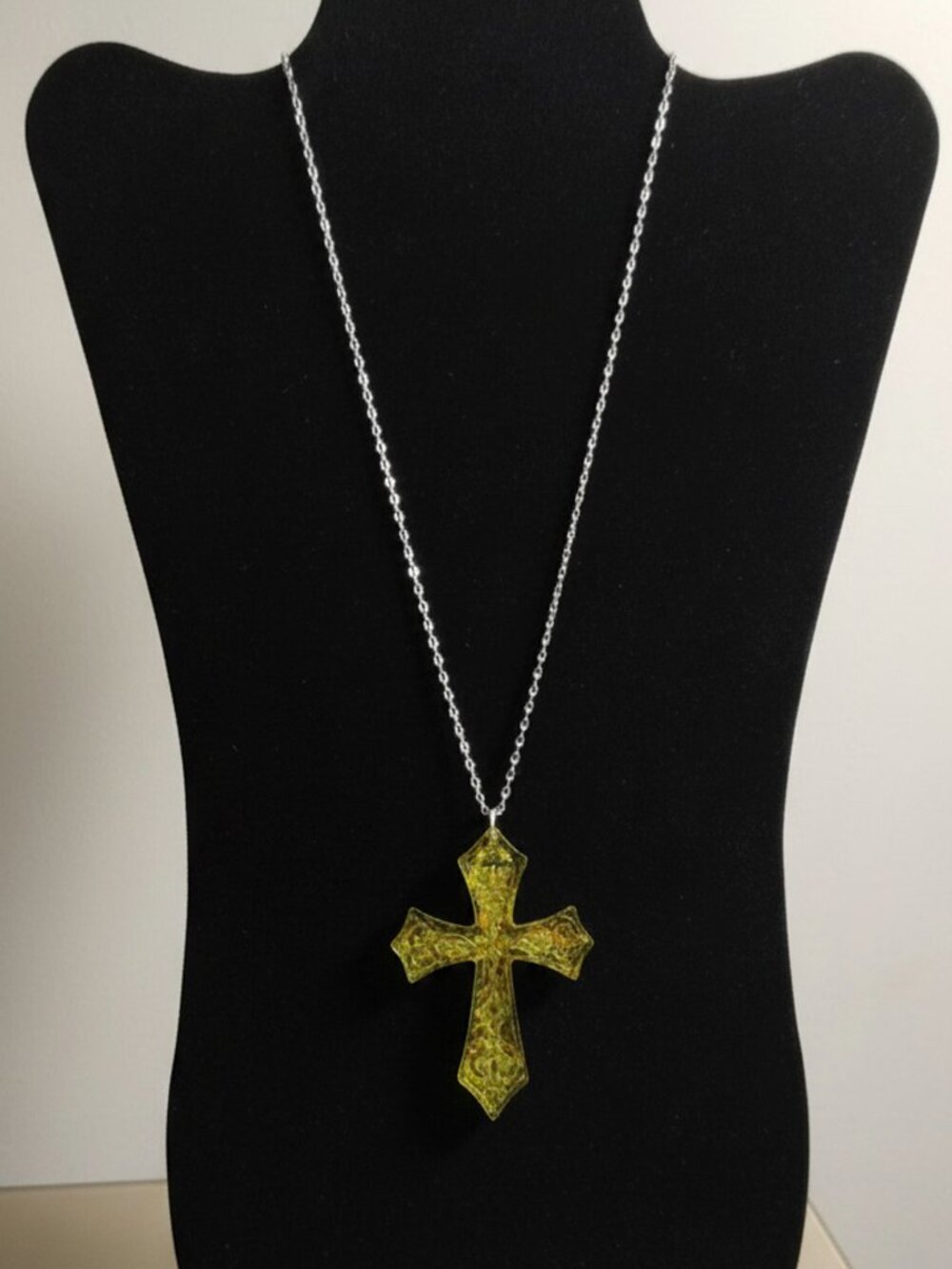 Golden Gothic Cross Necklace